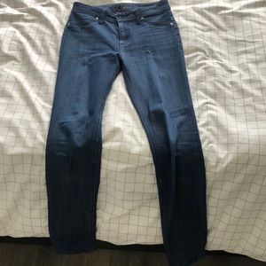 High waisted skinny jeans